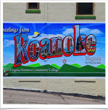 Roanoke Virginia - Greetings Sign Roanoke Virginia - Greetings Sign
